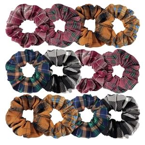 Fall Plaid Scrunchies/Restocked